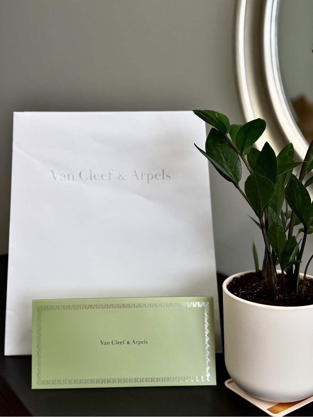 Van Cleef & Arpels Large Shopping Bag & Receipt Holder